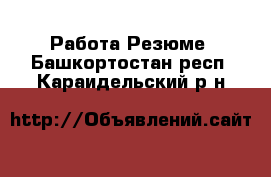 Работа Резюме. Башкортостан респ.,Караидельский р-н